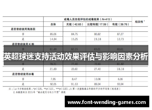 英超球迷支持活动效果评估与影响因素分析 英超球迷支持活动效果评估与影响因素分析